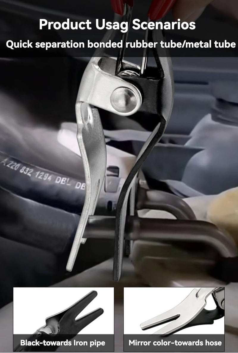 EMSTAR Automobile Hose Removal Pliers, Premium Hose Removal Tool for Fuel and Vacuum Lines, Hose Separator Pliers for Marine, Oil, Vehicle Hose Pipes - Image 4